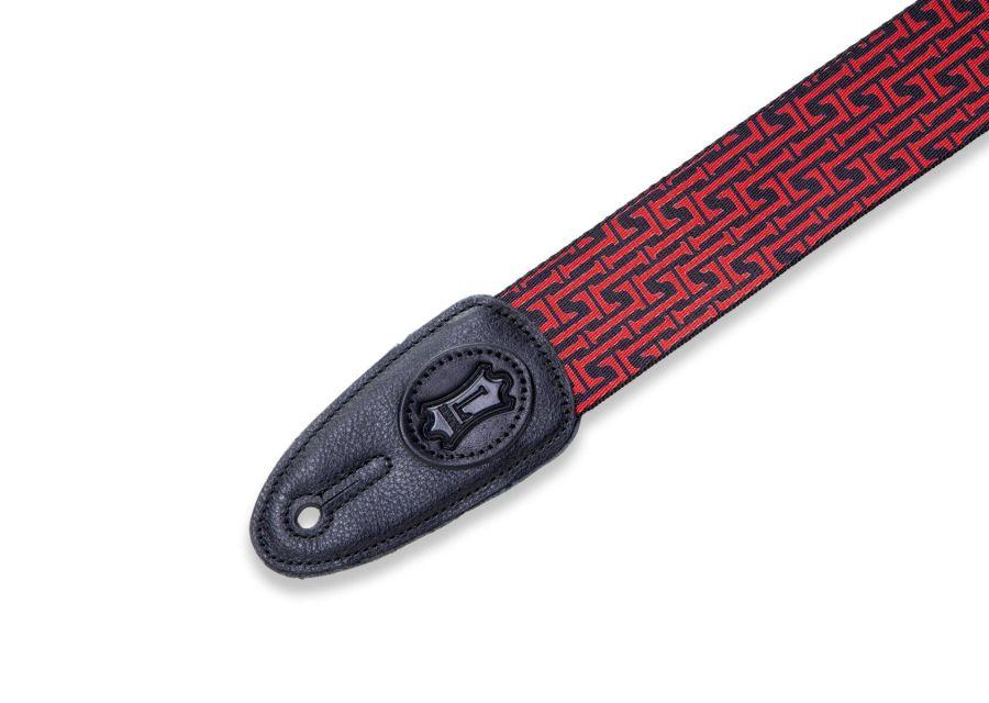 MPLL-006 Polyester Signature Logo 2 &quot; Guitar Strap with Leather Ends 