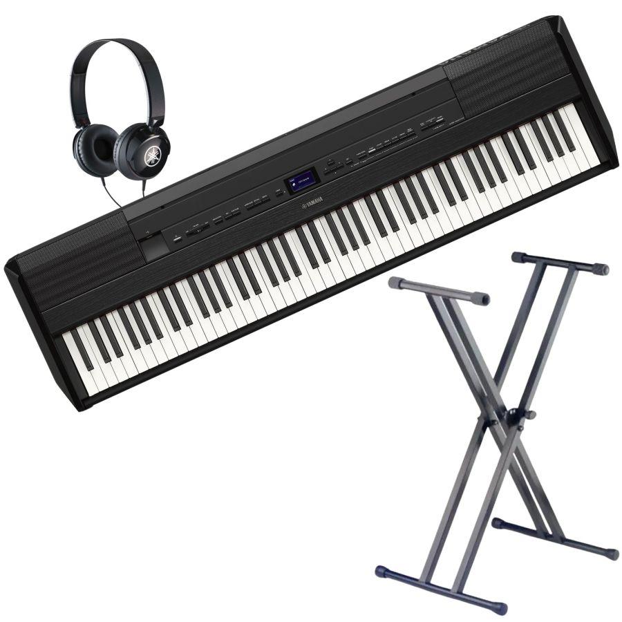 P-525 Portable Digital Piano Essentials Pack in Black