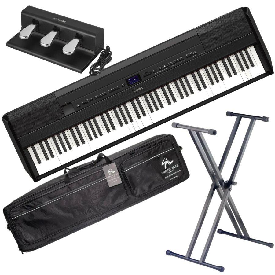 P-525 Portable  Digital Piano Gig Pack in Black