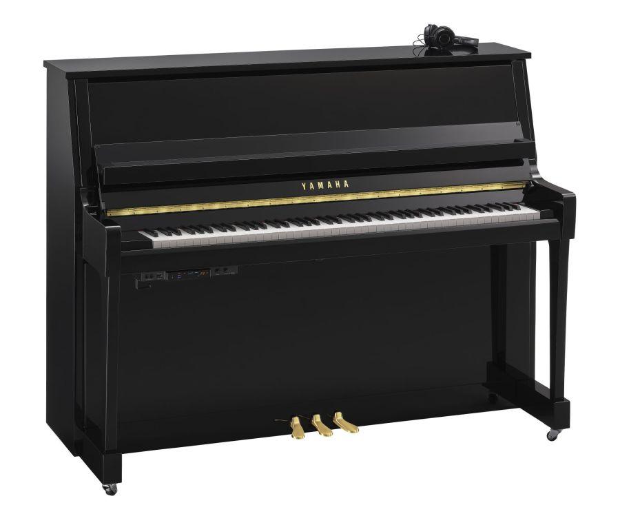 B20 Silent Upright Piano in Polished Ebony Finish