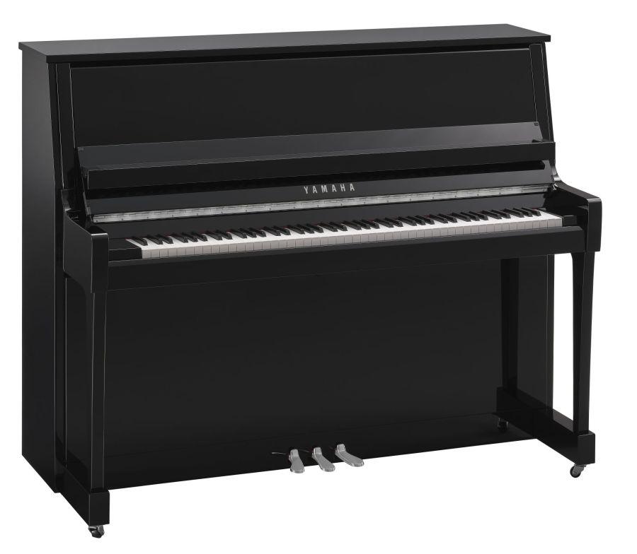 B30 Upright Piano in Polished Ebony Finish with Chrome Fittings