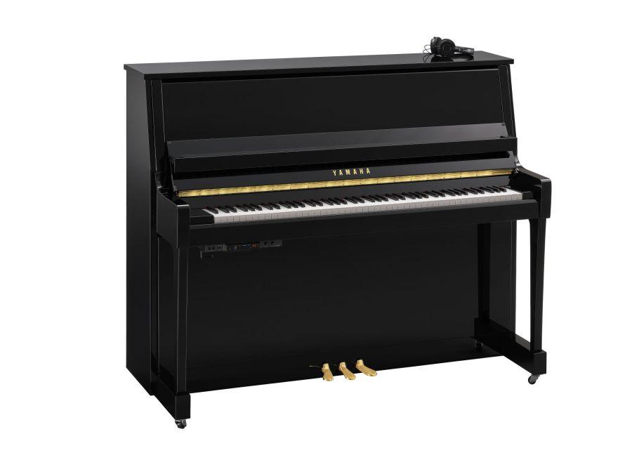 B30 Silent Upright Piano in Polished Ebony Finish