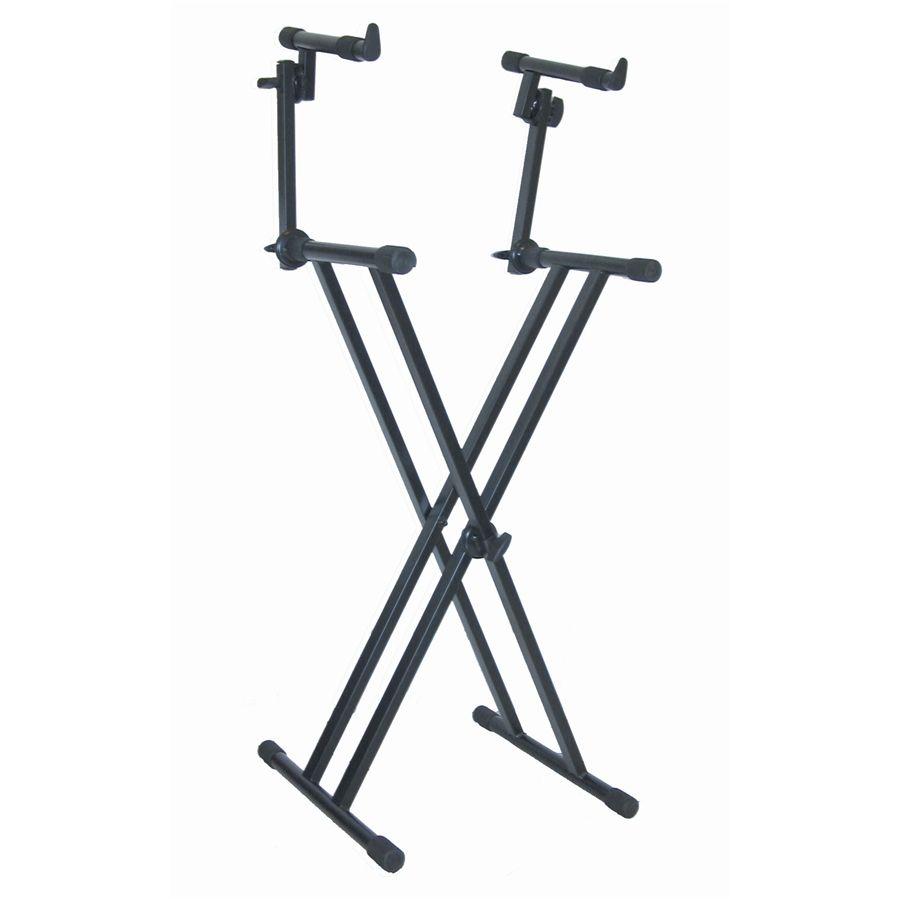 T-22 Double Braced Double Tier Keyboard Stand