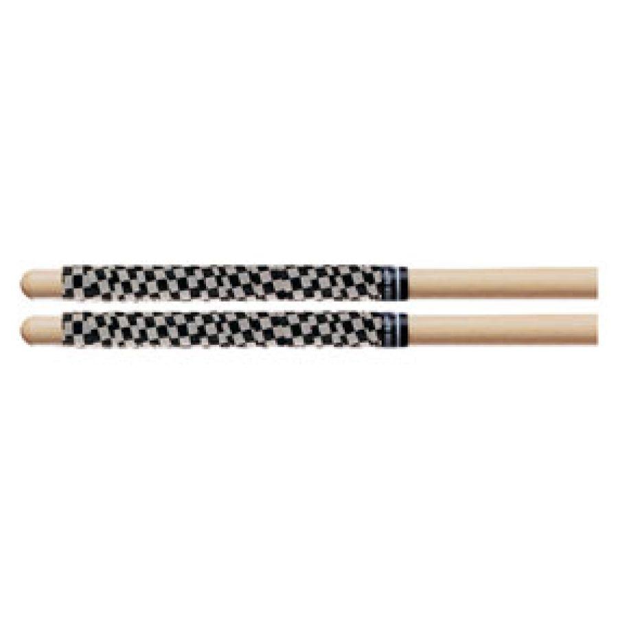 SRCW Drum Stick Wrap / Tape Checkerboard White