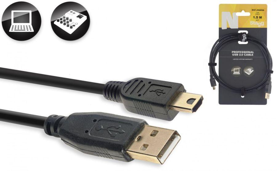 NCC1 5UAUNA - USB-A to USB-A Mini USB 2.0 Cable