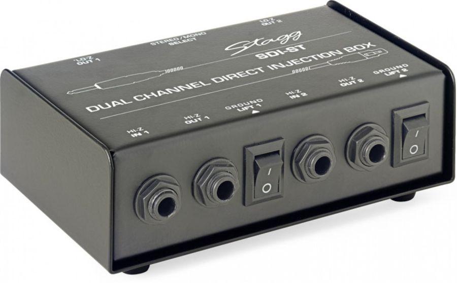 SDI-ST 2-Channel Passive DI Box with Mono/Stereo Switch