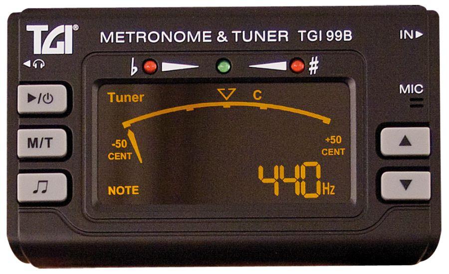 TGI99b Tuner Chromatic Tuner/Metronome with Clip On Mic
