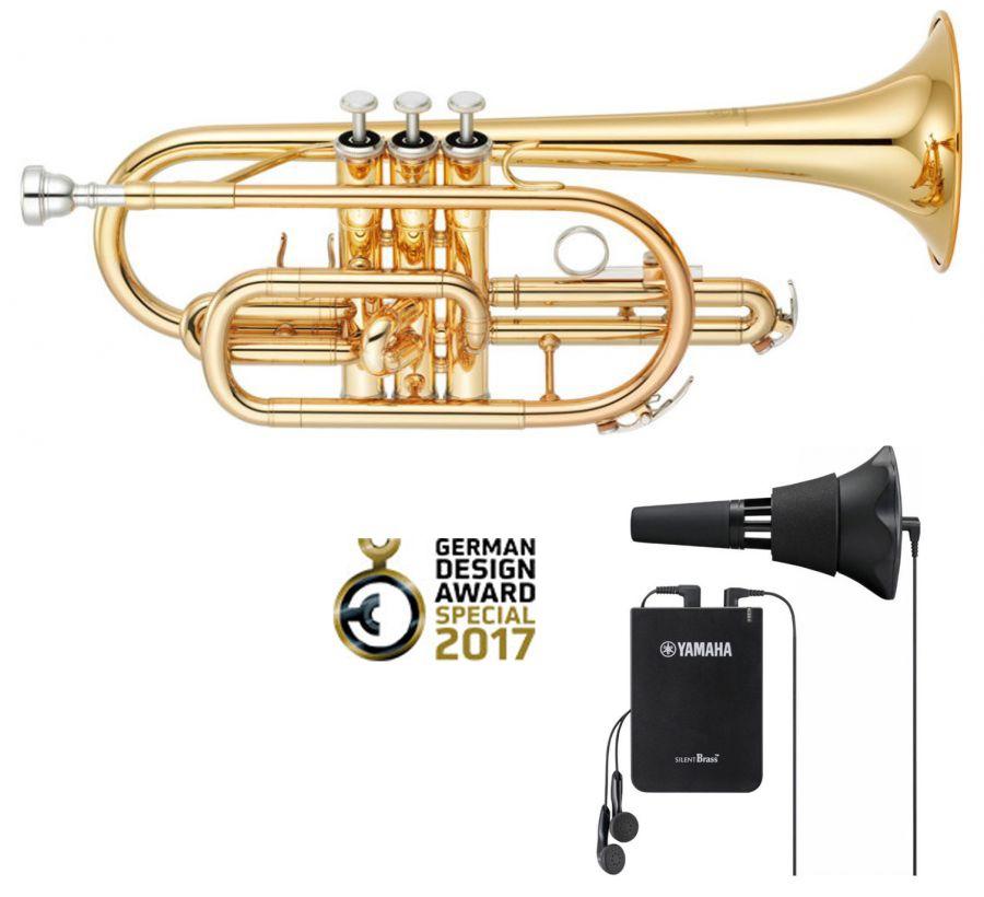 Silent Cornet Pack with Yamaha YCR2310III Trumpet &amp; SB-7X Silent Brass System