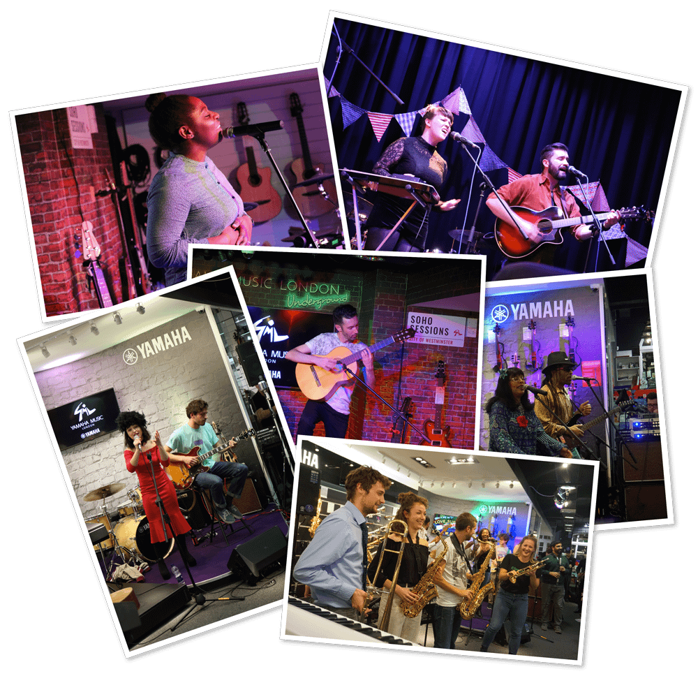 Some of the artists who performed at Yamaha Music London in 2017
