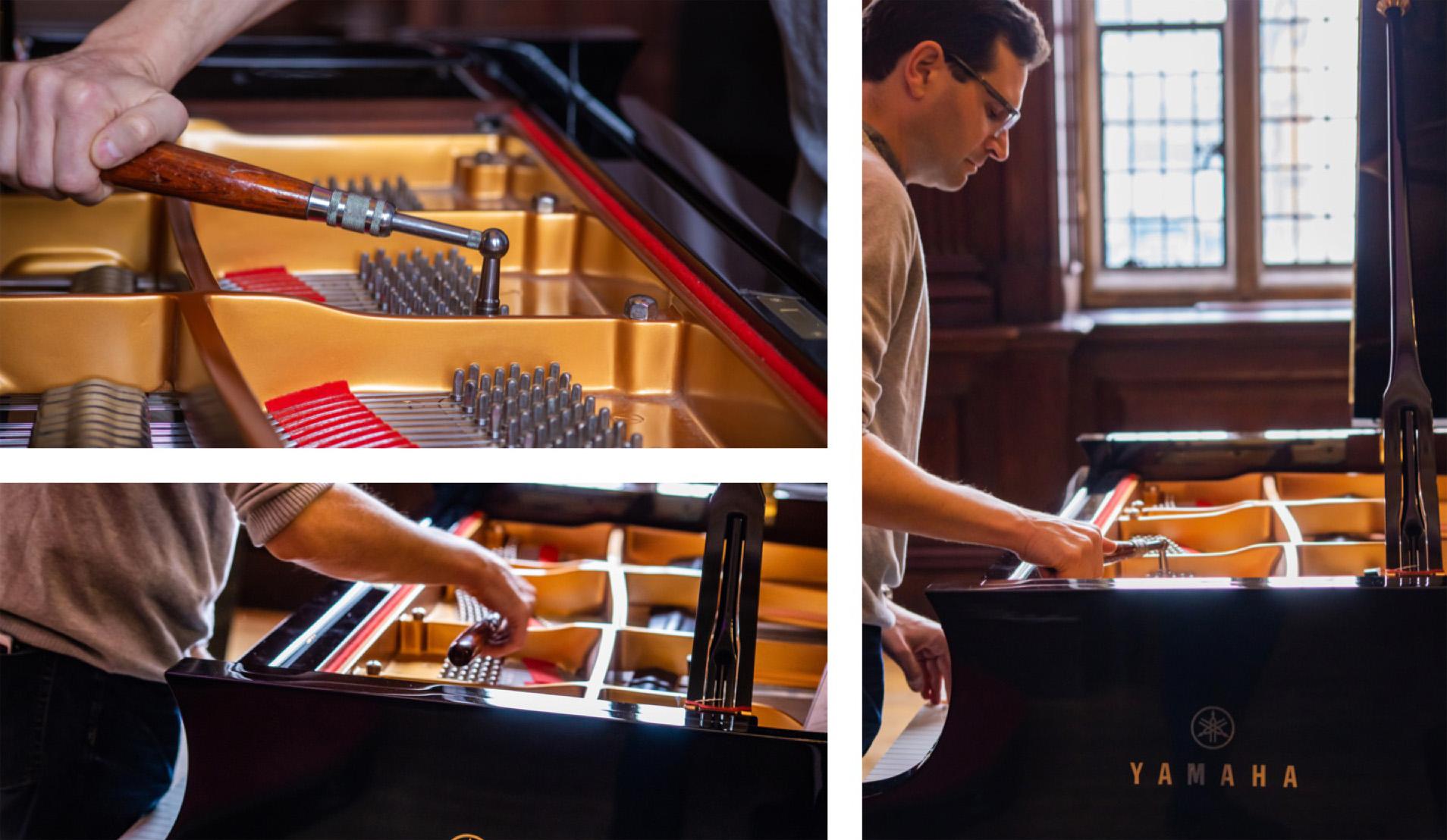 Photos of piano tuner Paul Anant