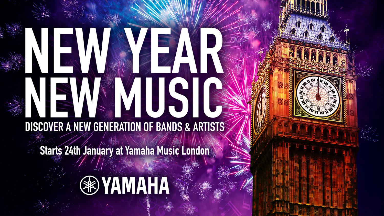 New Year, New Music: Discover a new generation of artists; starts 24th January 2019 at Yamaha Music London