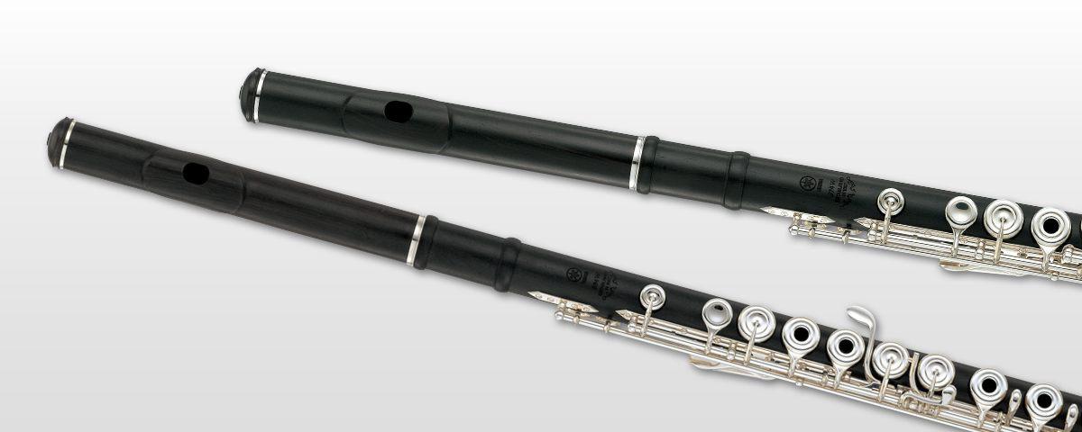 Two wooden flutes