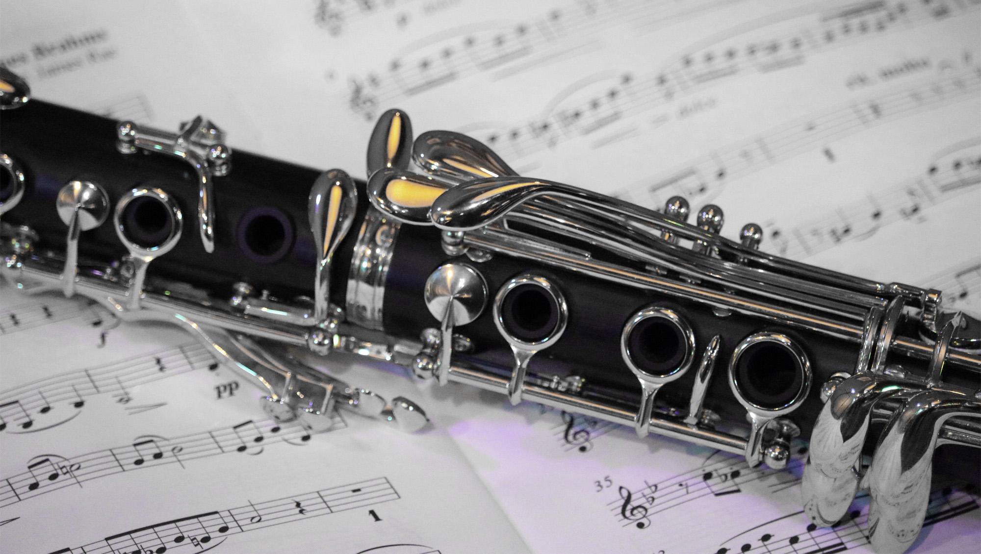 Close-up of a Yamaha Clarinet