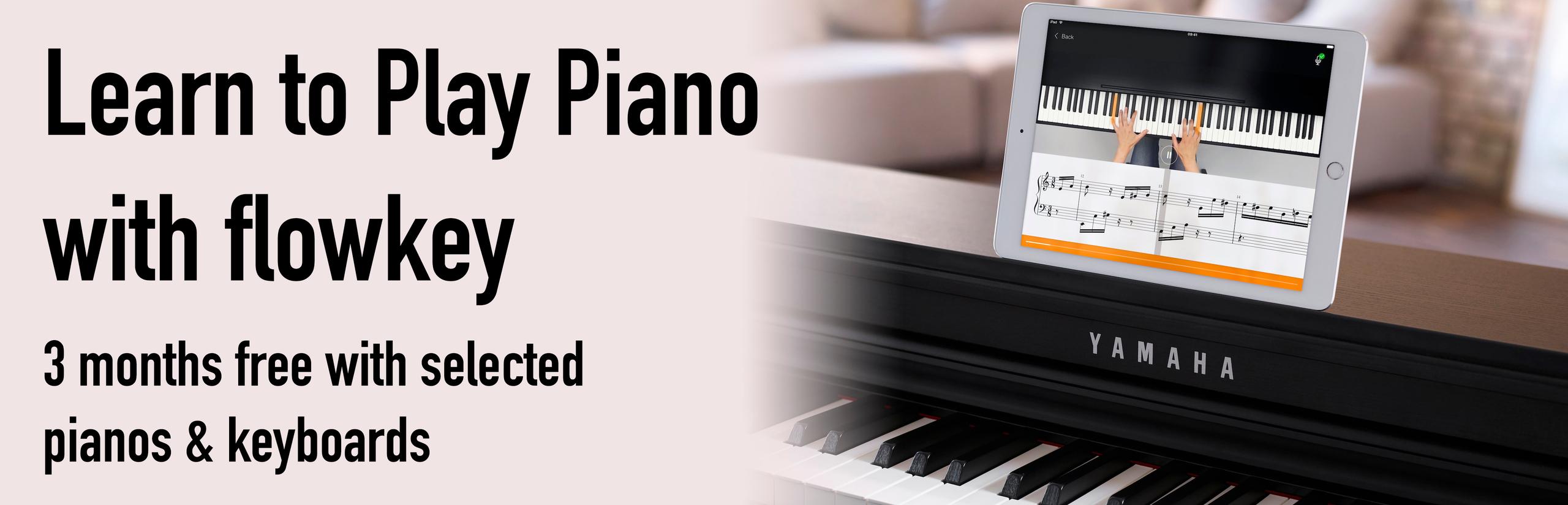 Learn to Play Piano with flowkey - 3 months free with selected pianos and keyboards