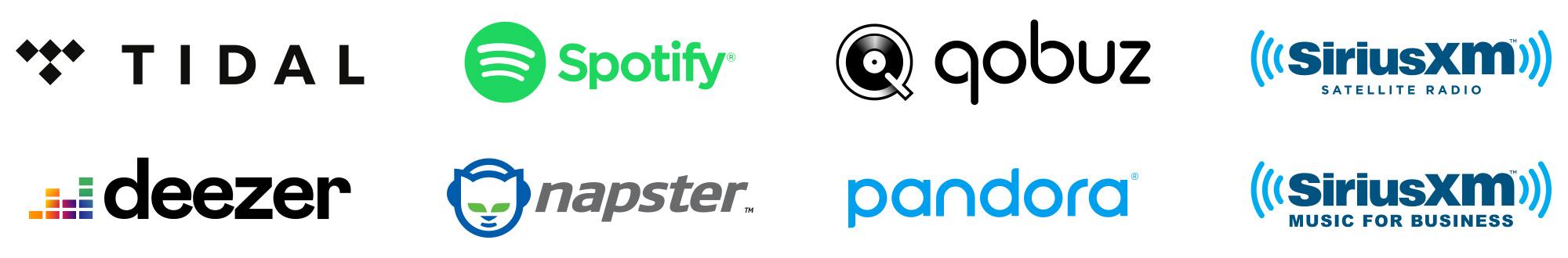 Stream Tidal, Deezer, Qobuz, Spotify, Pandora, Napster and Sirius from within the MusicCast app