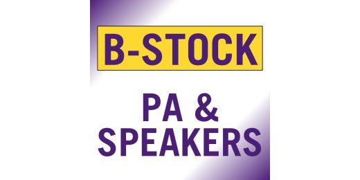 B-Stock PA & Speakers