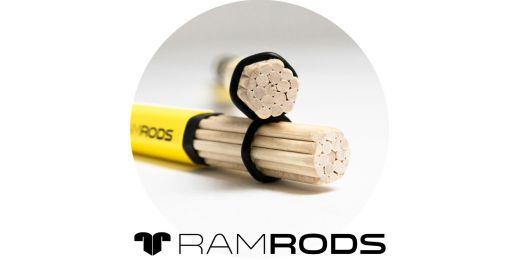Ramrod drum brushes