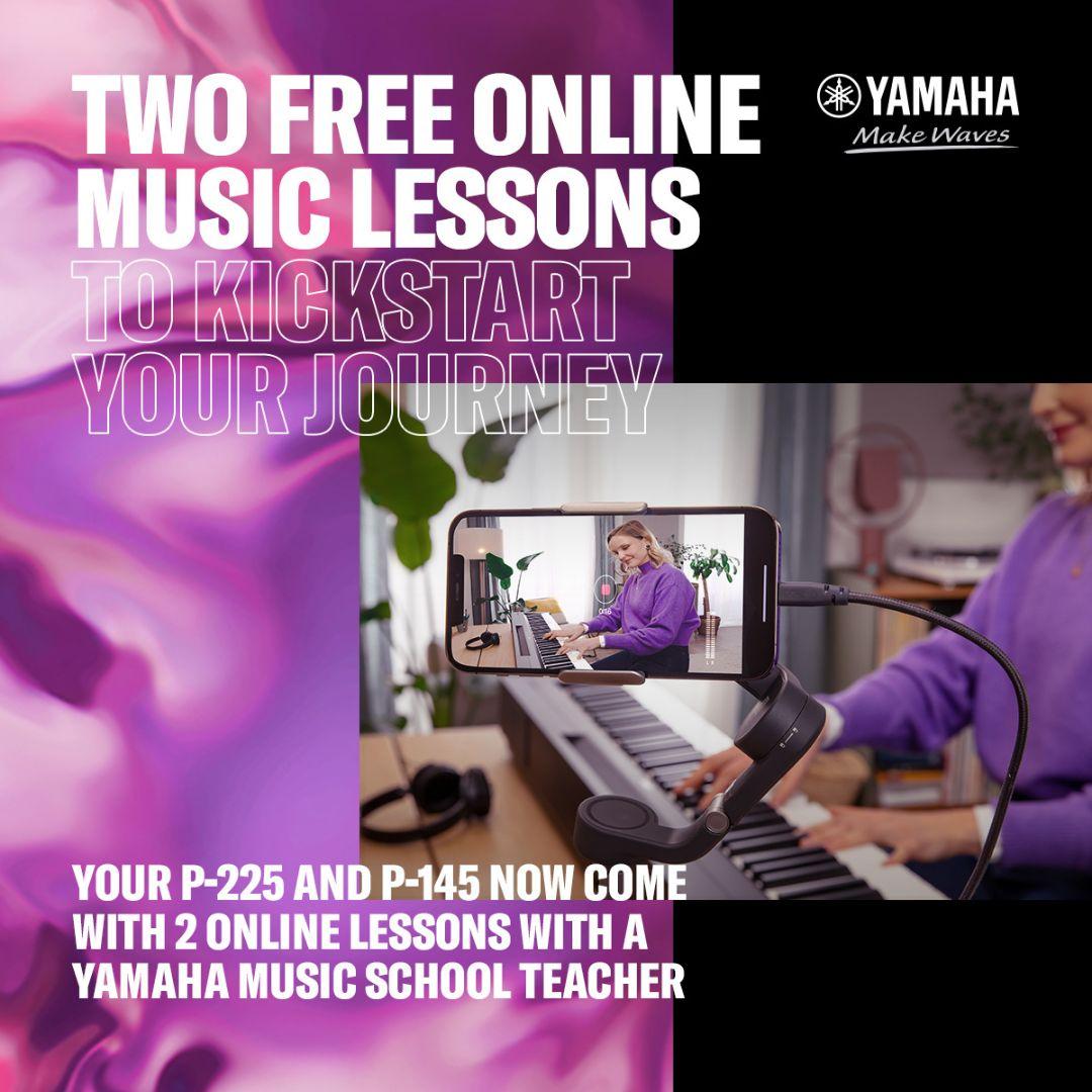 2 free online lessons to kickstart your journey with P-Series digital pianos