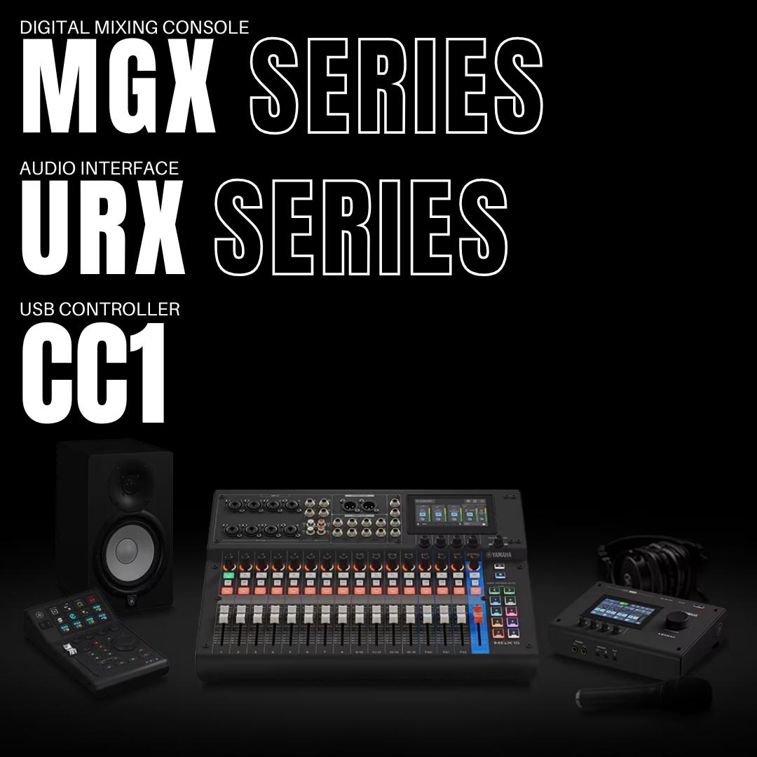 Yamaha unveils MGX Digital Mixer Series, URX Audio Interface Series, CC1 USB Controller