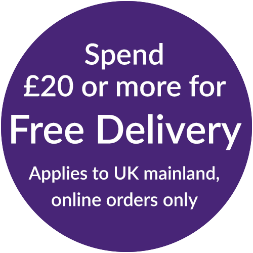 Spend more than £20 for Free Delivery