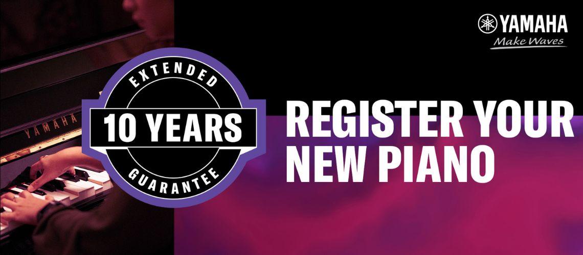 REGISTER YOUR NEW YAMAHA PIANO NOW
